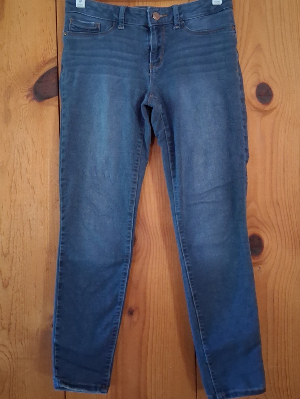 L.e.i. Washed Blue Capri Jeggings Junior Size 7